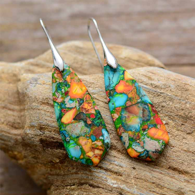 Colored Jasper Earrings | Colorful accessories for every occasion!