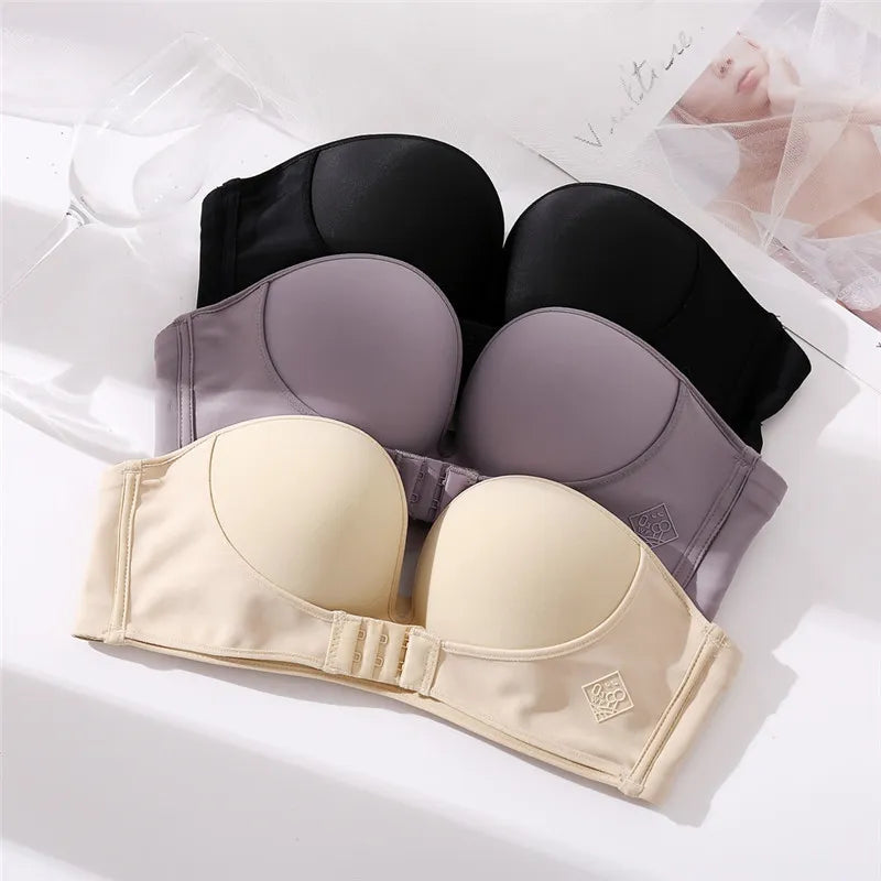 Strapless Push-Up Bra | With convenient front closure!