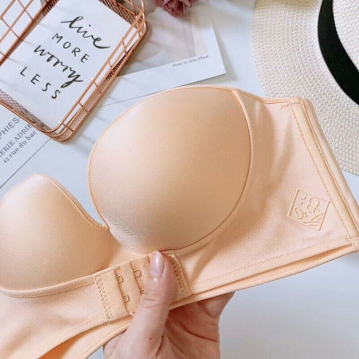 Strapless Push-Up Bra | With convenient front closure!