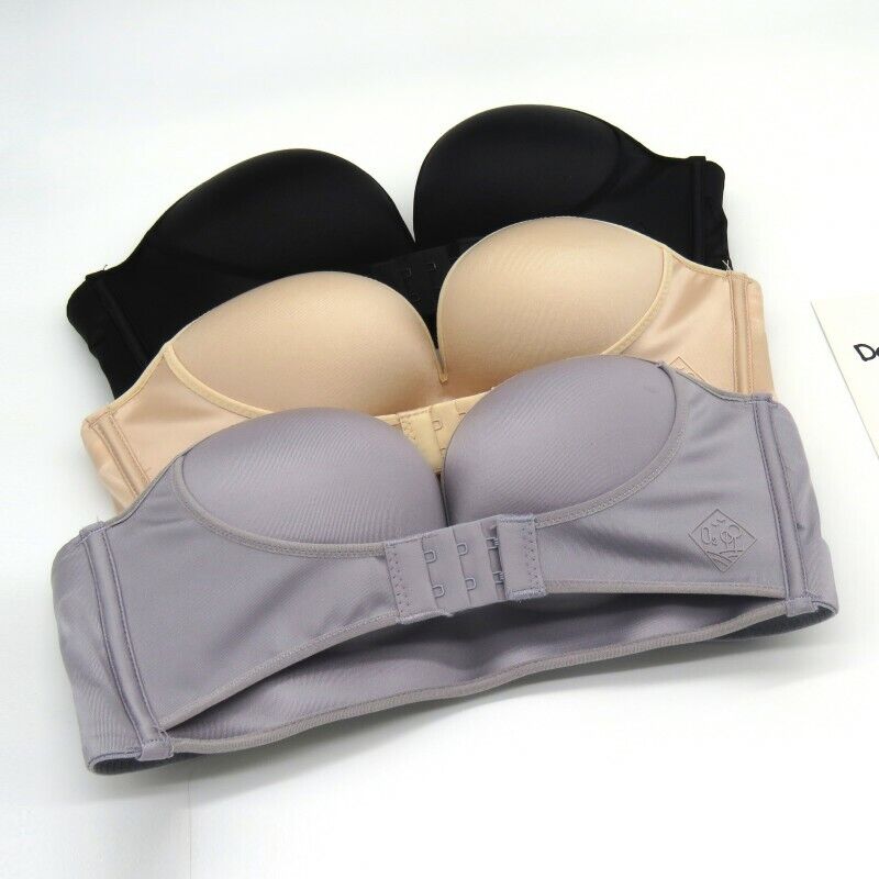 Strapless Push-Up Bra | With convenient front closure!