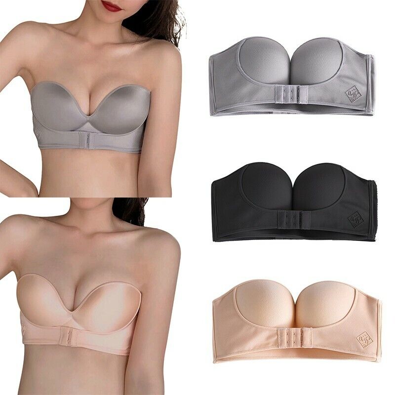 Strapless Push-Up Bra | With convenient front closure!