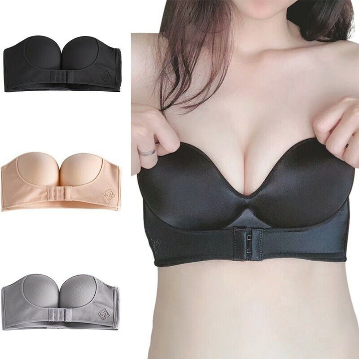 Strapless Push-Up Bra | With convenient front closure!
