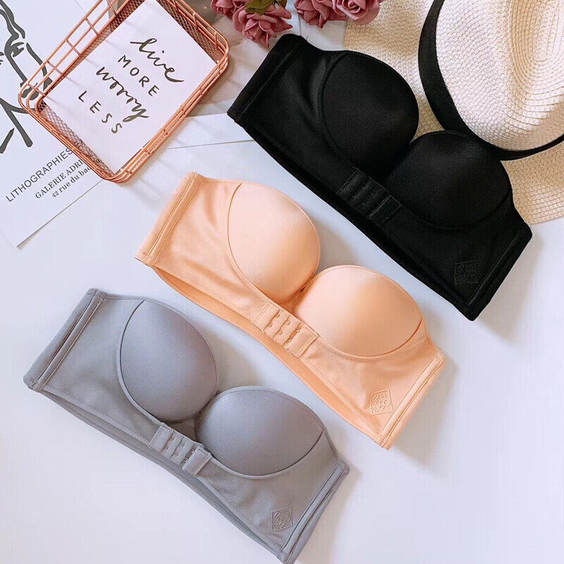 Strapless Push-Up Bra | With convenient front closure!