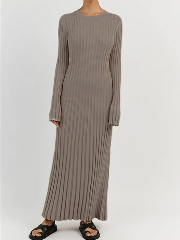 Gracie Knitted Maxi Dress | Sleek & Flattering