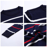 Sammy Jackson™ Men's Fashion | Casual Striped Sweater with O-Neck