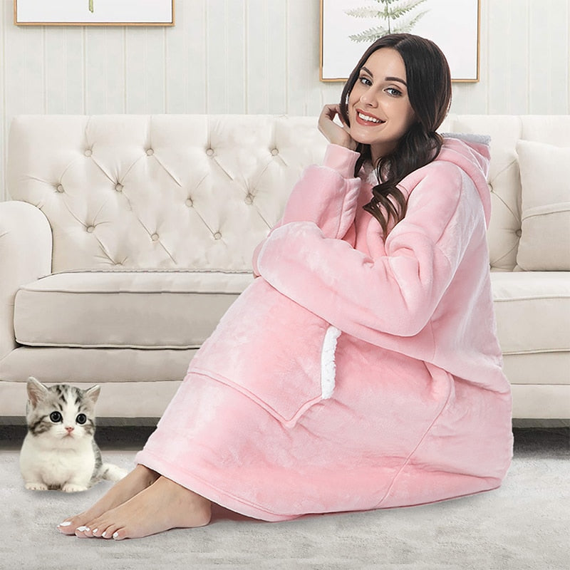 Sammy Jackson™ Hoodie & Deken | Heerlijke Combinatie van een Zachte Hoodie en Comfy Deken in één!