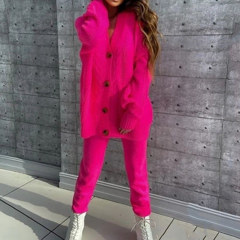 Winnie Winterset | Delightful 2-piece set with knitted cardigan & comfy pants