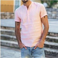 Sammy Jackson™ Leon Linnen blouse | Een stijlvolle & casual herenblouse