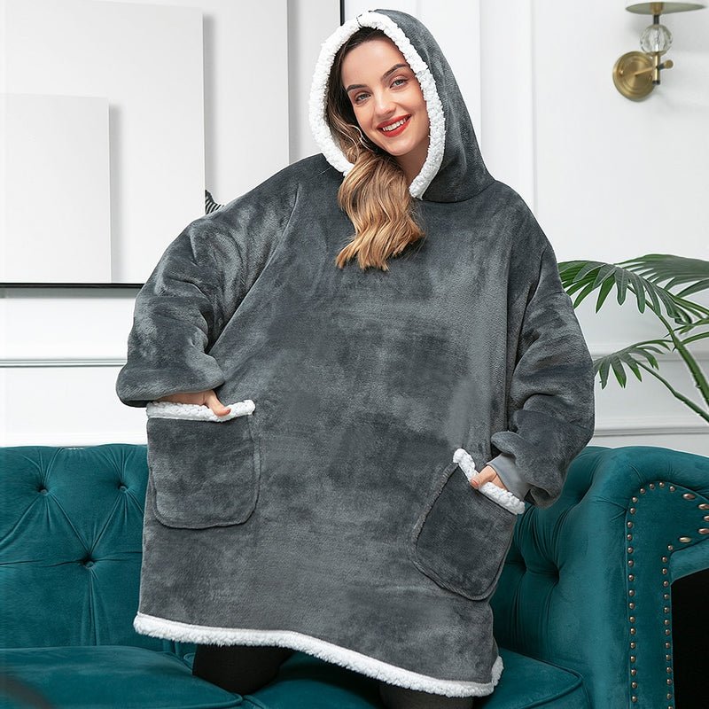 Sammy Jackson™ Hoodie & Deken | Heerlijke Combinatie van een Zachte Hoodie en Comfy Deken in één!