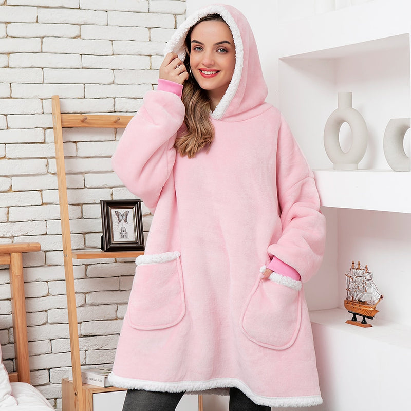 Sammy Jackson™ Hoodie & Deken | Heerlijke Combinatie van een Zachte Hoodie en Comfy Deken in één!
