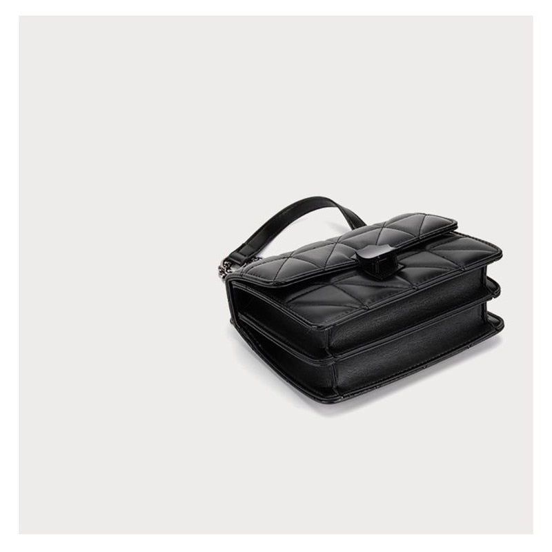 Lilly Luxury torebka | Designerska vintage torebka z wzorem w kratę.