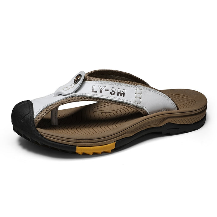 Sammy Jackson™ Leo Leather Sandals | Men’s sandals made from genuine cow leather