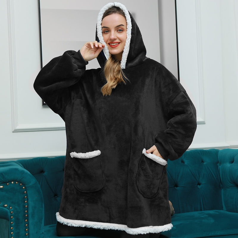 Sammy Jackson™ Hoodie & Deken | Heerlijke Combinatie van een Zachte Hoodie en Comfy Deken in één!
