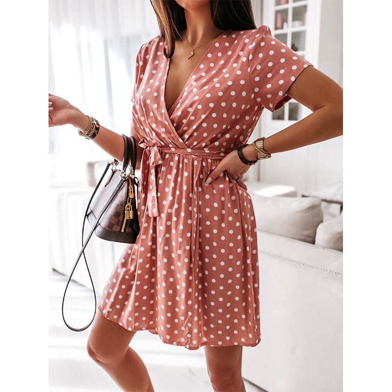 Sammy Jackson™ Belle Boho Jurk | Speelse zomerjurk met stippen