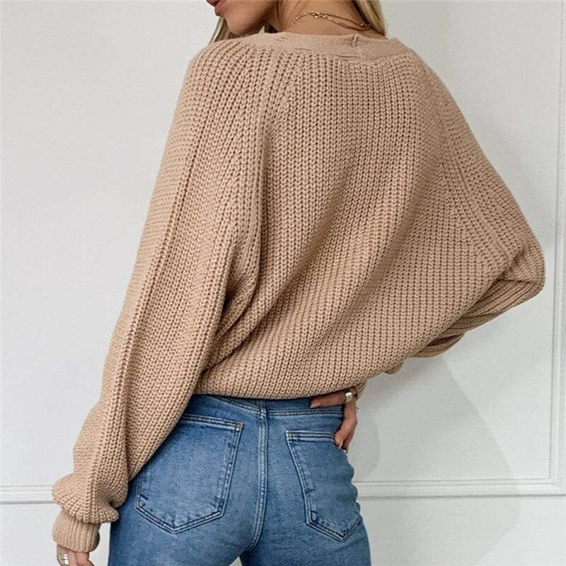 Sammy Jackson™ Mayra™ | Kamizelka z guzikami lub luźny sweter Damska moda