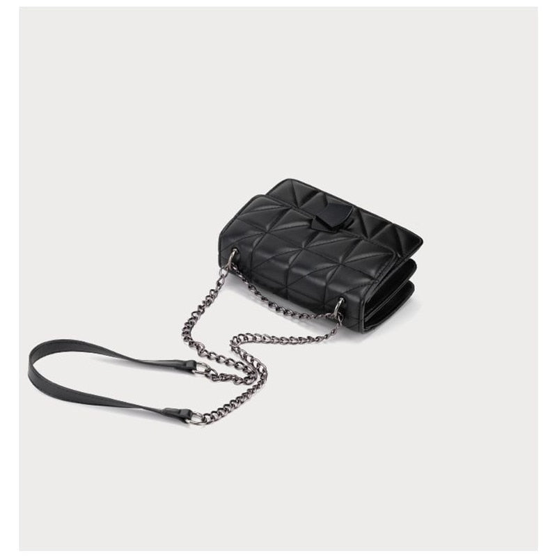 Lilly Luxury torebka | Designerska vintage torebka z wzorem w kratę.