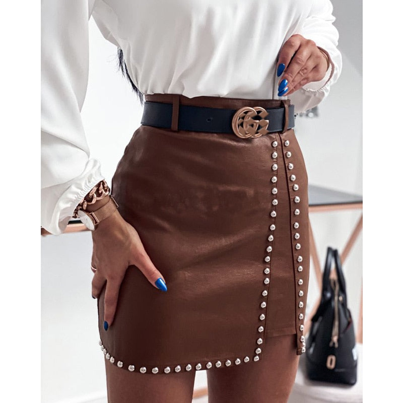 River Skirt | Sexy Faux Leather Skirt