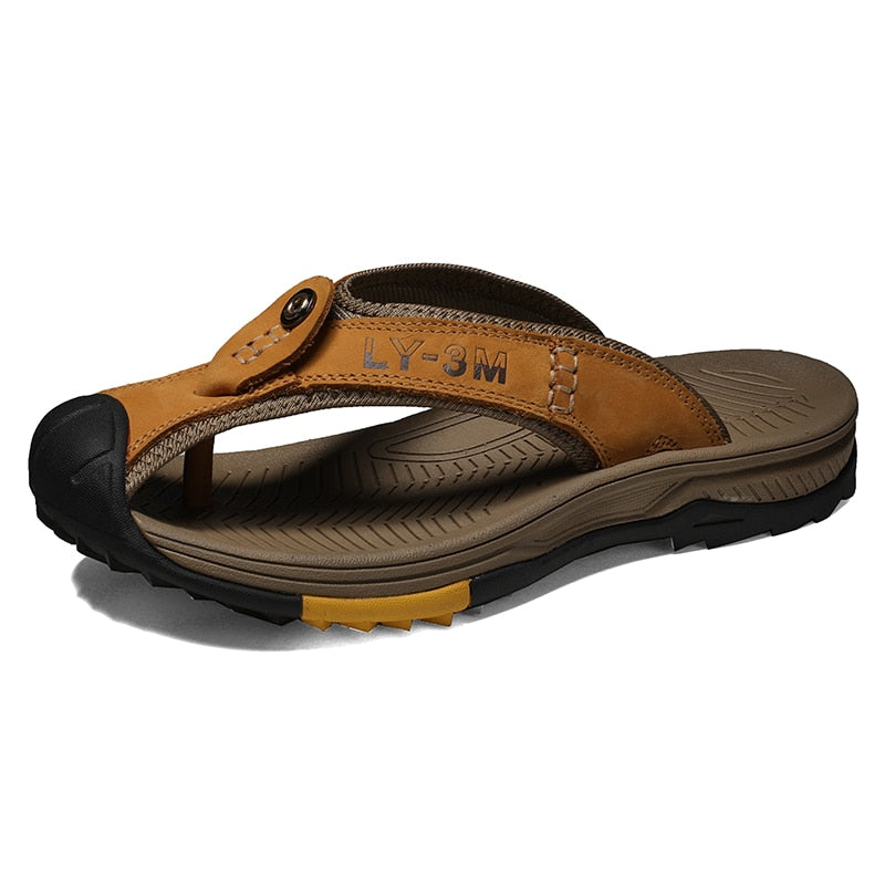Sammy Jackson™ Leo Leather Sandals | Men’s sandals made from genuine cow leather
