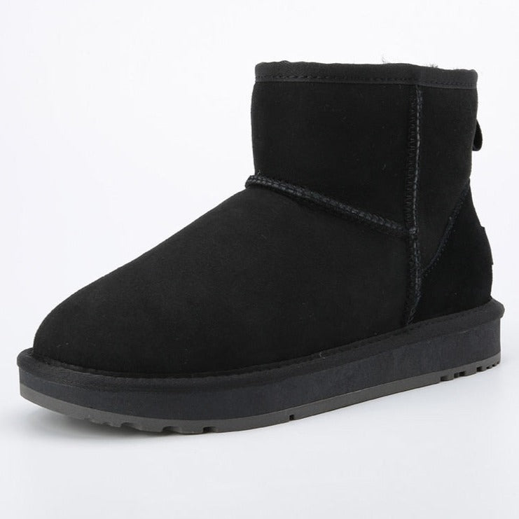Inoe Suede Winter Shoes | Genuine Sheepskin, Super Warm & Soft
