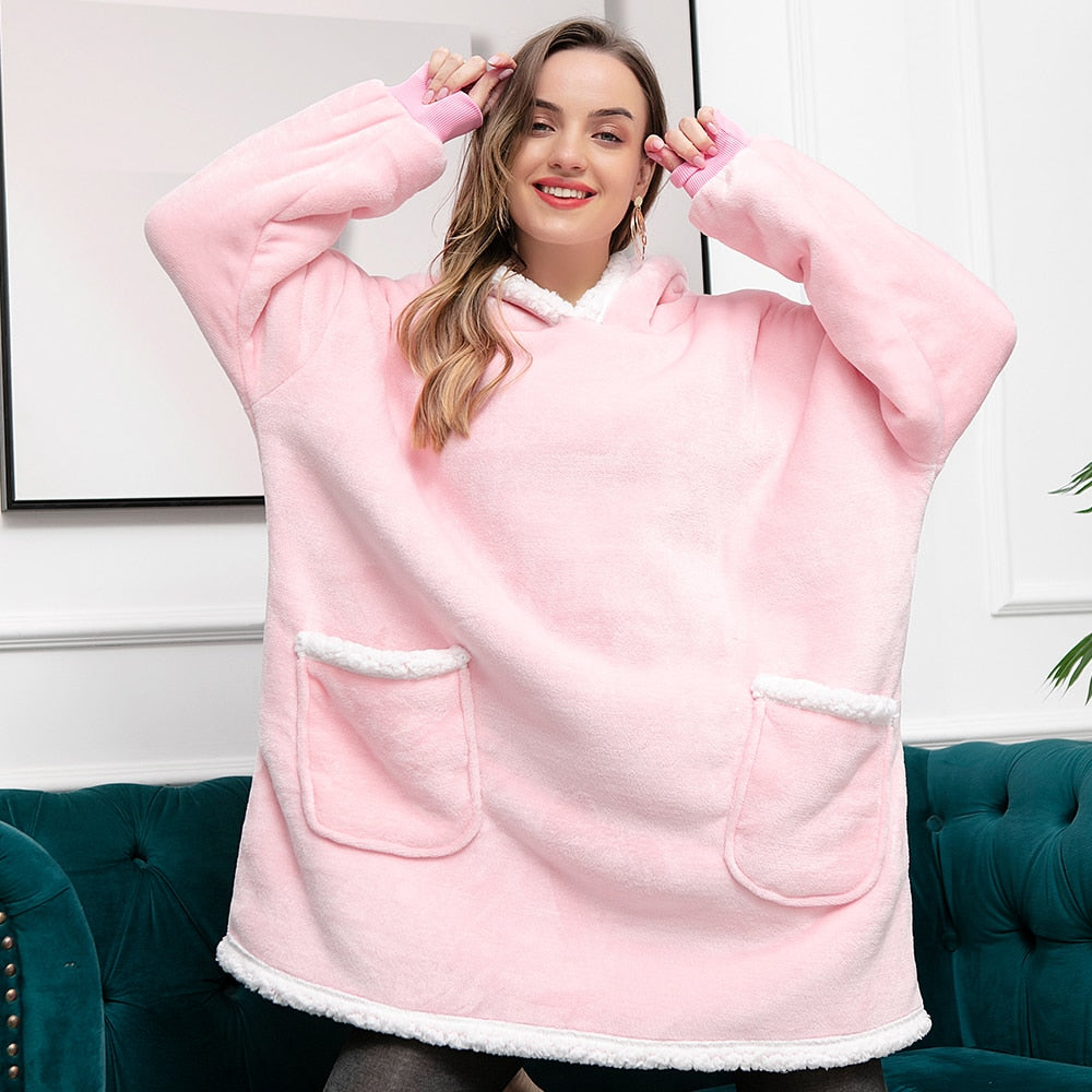 Sammy Jackson™ Hoodie & Deken | Heerlijke Combinatie van een Zachte Hoodie en Comfy Deken in één!