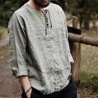 Sammy Jackson™ Leon Linnen blouse | Een stijlvolle & casual herenblouse