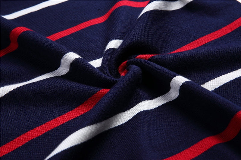 Sammy Jackson™ Men's Fashion | Casual Striped Sweater with O-Neck