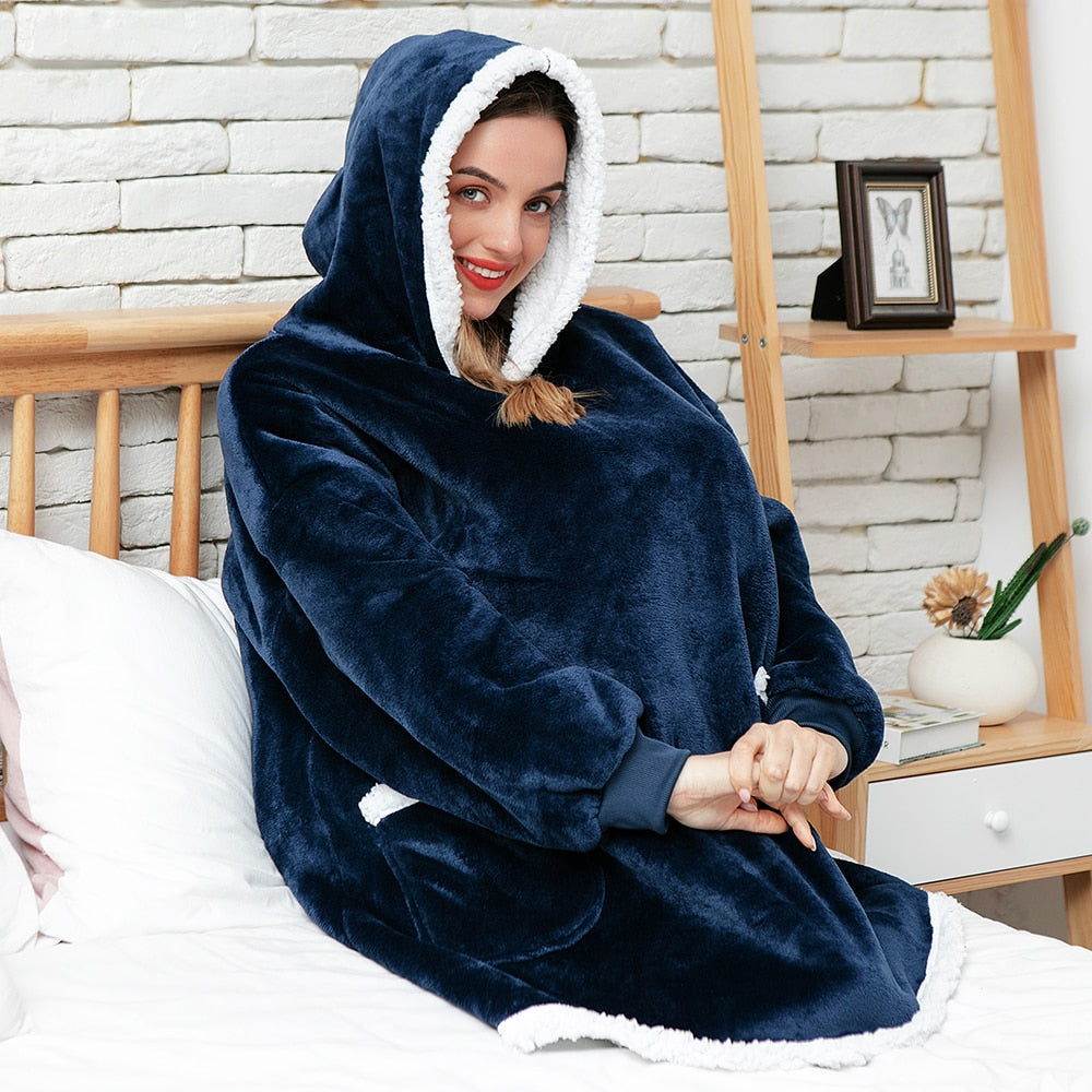 Sammy Jackson™ Hoodie & Deken | Heerlijke Combinatie van een Zachte Hoodie en Comfy Deken in één!