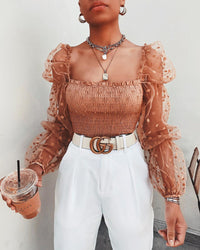Sammy Jackson™ Tiffany Top met Mesh | Een unieke & stijlvolle damestop
