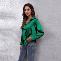 Sammy Jackson™ Shila Satijnen Blouse | Een Zomerse & Luchtige Damesblouse