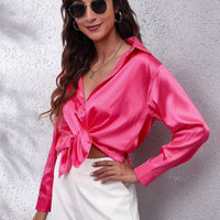 Sammy Jackson™ Shila Satijnen Blouse | Een Zomerse & Luchtige Damesblouse