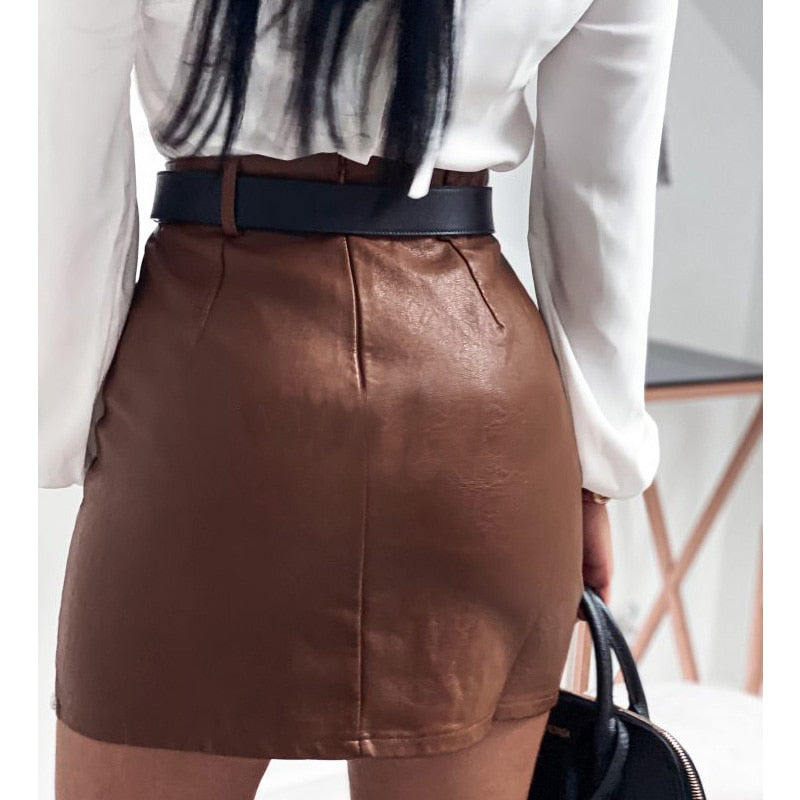 River Skirt | Sexy Faux Leather Skirt