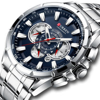 Sammy Jackson™ CURREN Luxury Quartz Watch with Stopwatch | Affordable Luxury