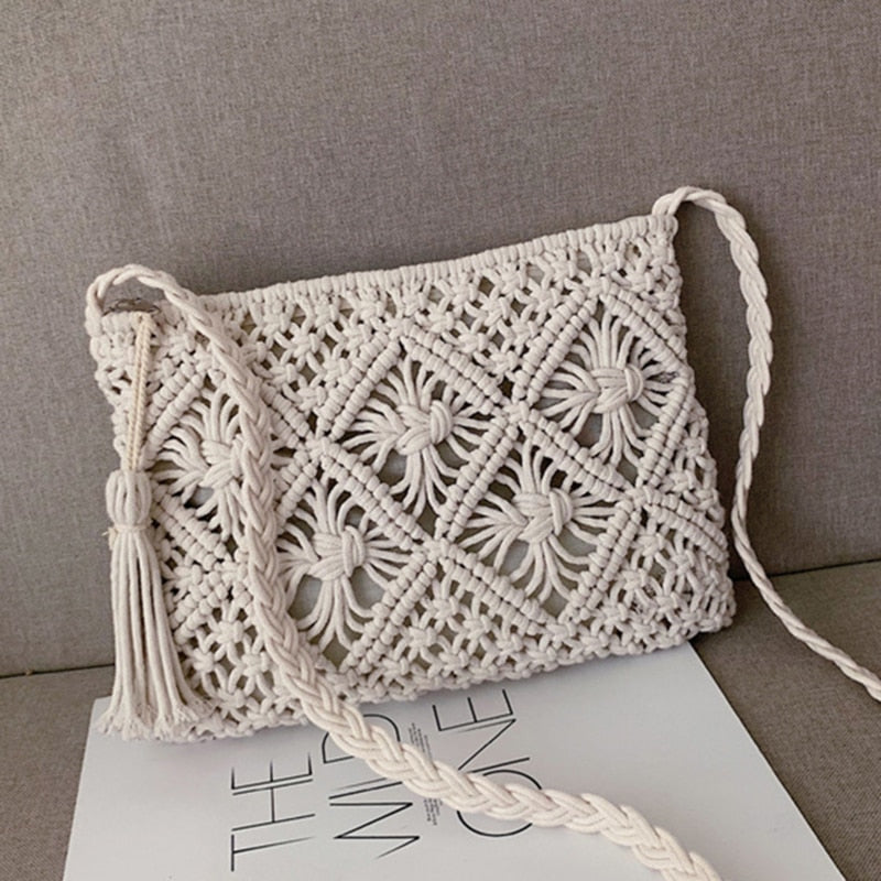 Sammy Jackson™ Gwen Geweven Schoudertas | Zomerse & Stijlvolle Damestas