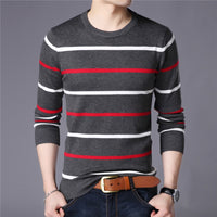 Sammy Jackson™ Men's Fashion | Casual Striped Sweater with O-Neck