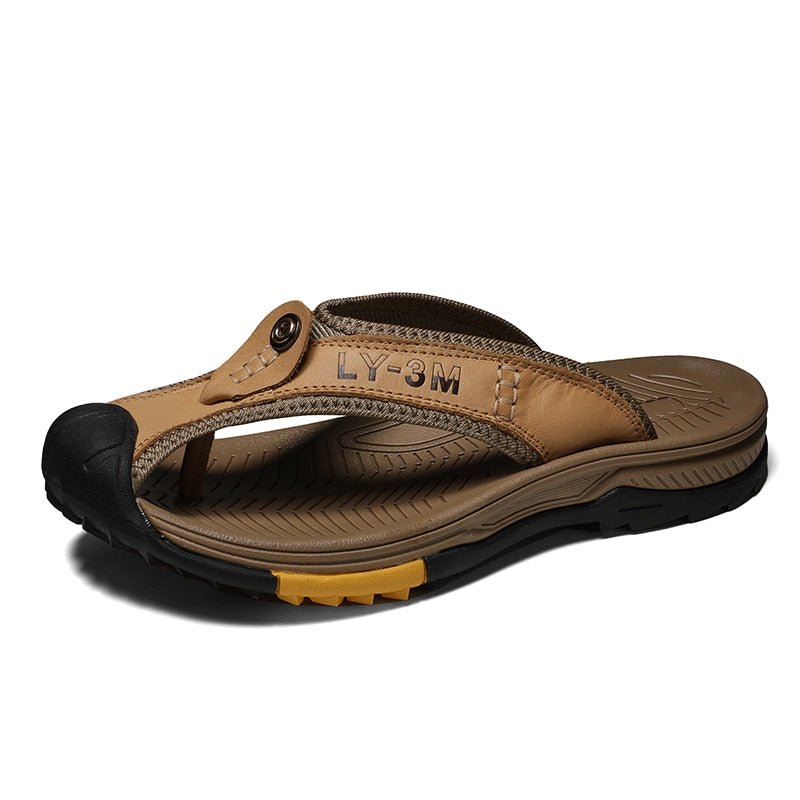 Sammy Jackson™ Leo Leather Sandals | Men’s sandals made from genuine cow leather