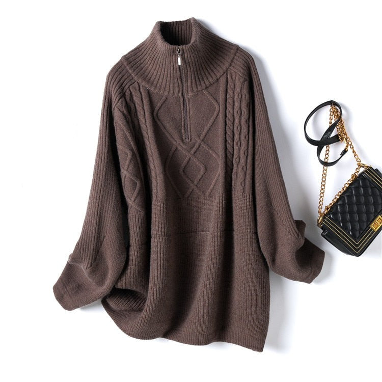 Elaine Sweater | Warm wool sweater with oversized fit