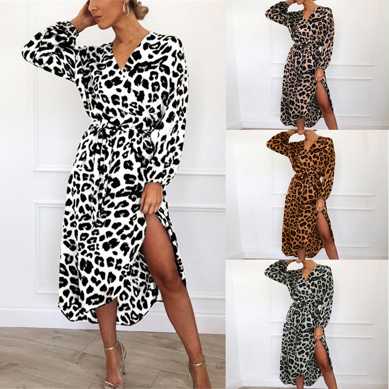 Sammy Jackson™ Lilly Luipaard Jurk | Je favoriete jurk voor deze zomer!