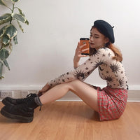 Moonvibe sweter | sweter z przezroczystą siateczką i wyjątkowym wzorem