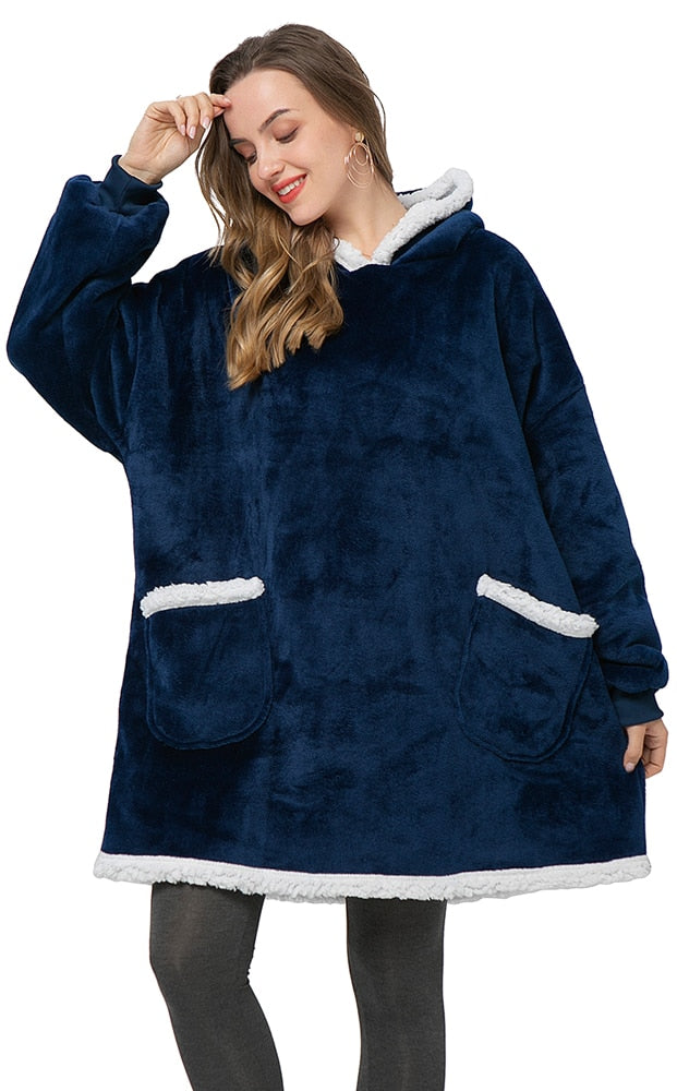 Sammy Jackson™ Hoodie & Deken | Heerlijke Combinatie van een Zachte Hoodie en Comfy Deken in één!