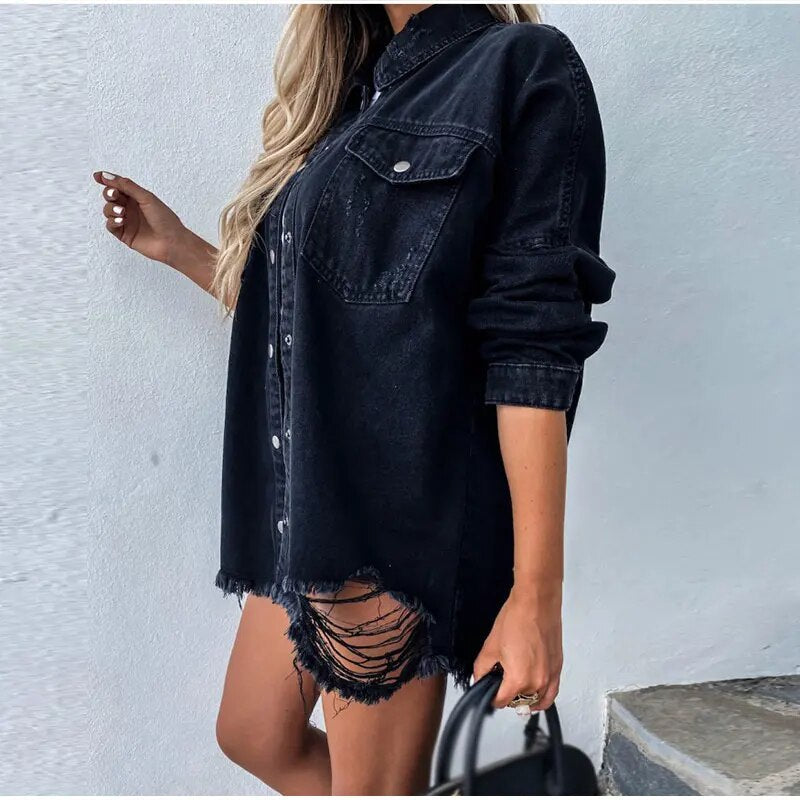 Rikka Denim Jacket | Trendy & Fashionable