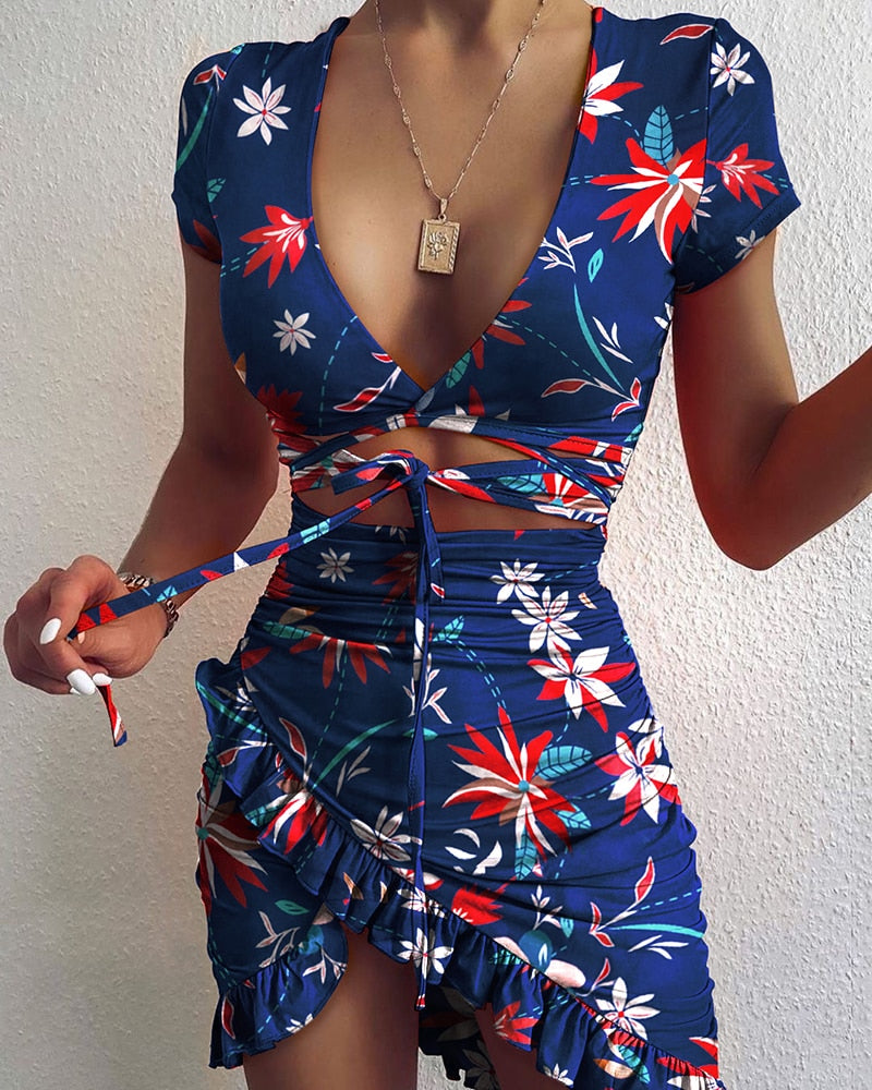 Britney Summer Dress | Sexy wrap dress for summer