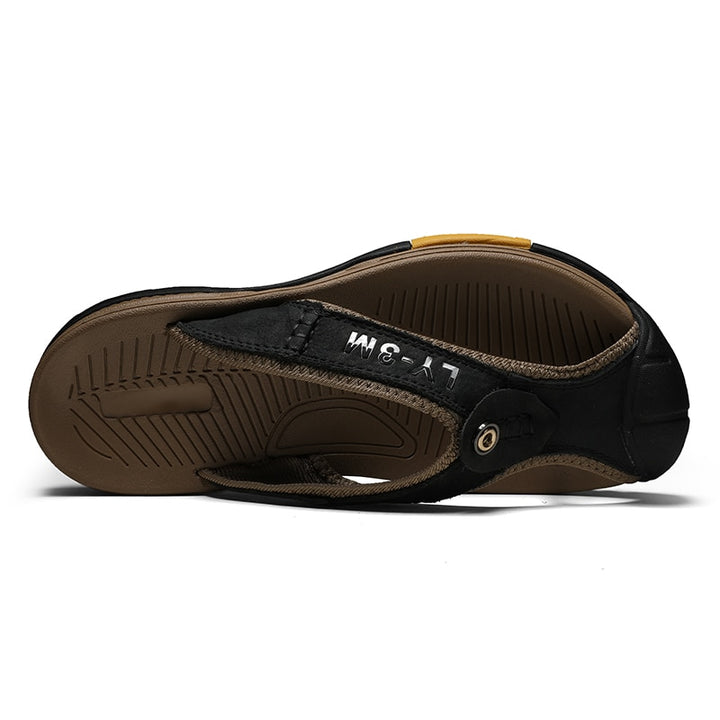 Sammy Jackson™ Leo Leather Sandals | Men’s sandals made from genuine cow leather