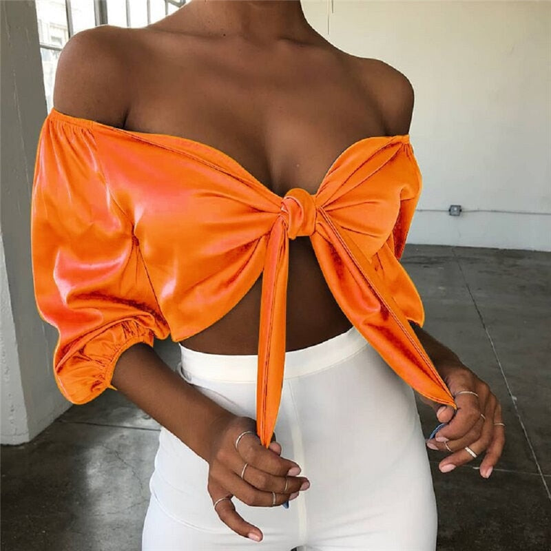 Joanne satynowy top | Seksowny, elegancki i stylowy