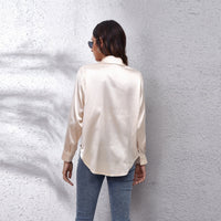 Sammy Jackson™ Shila Satijnen Blouse | Een Zomerse & Luchtige Damesblouse