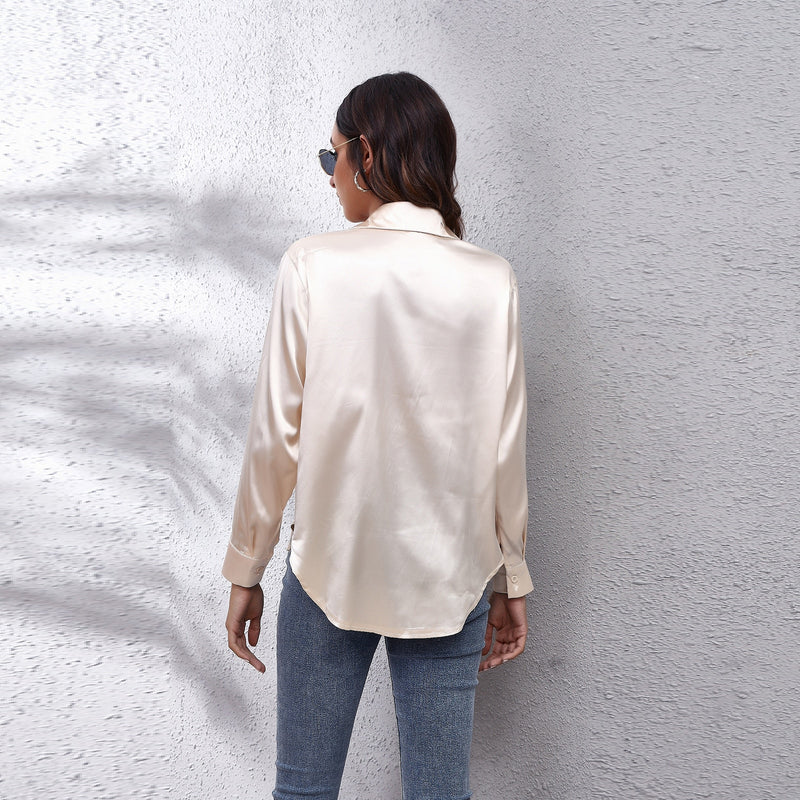 Sammy Jackson™ Shila Satijnen Blouse | Een Zomerse & Luchtige Damesblouse