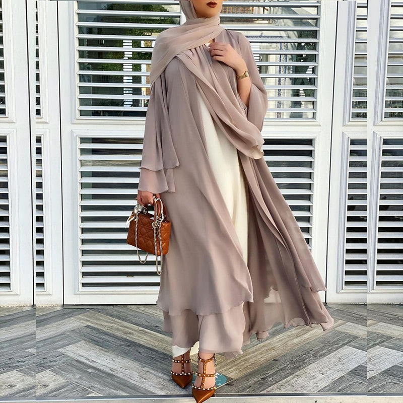 Sammy Jackson™ Open Amina Abaya with Hijab | A beautiful & airy abaya