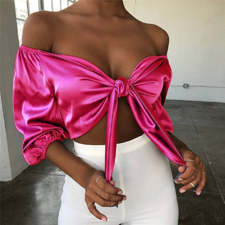 Joanne satynowy top | Seksowny, elegancki i stylowy