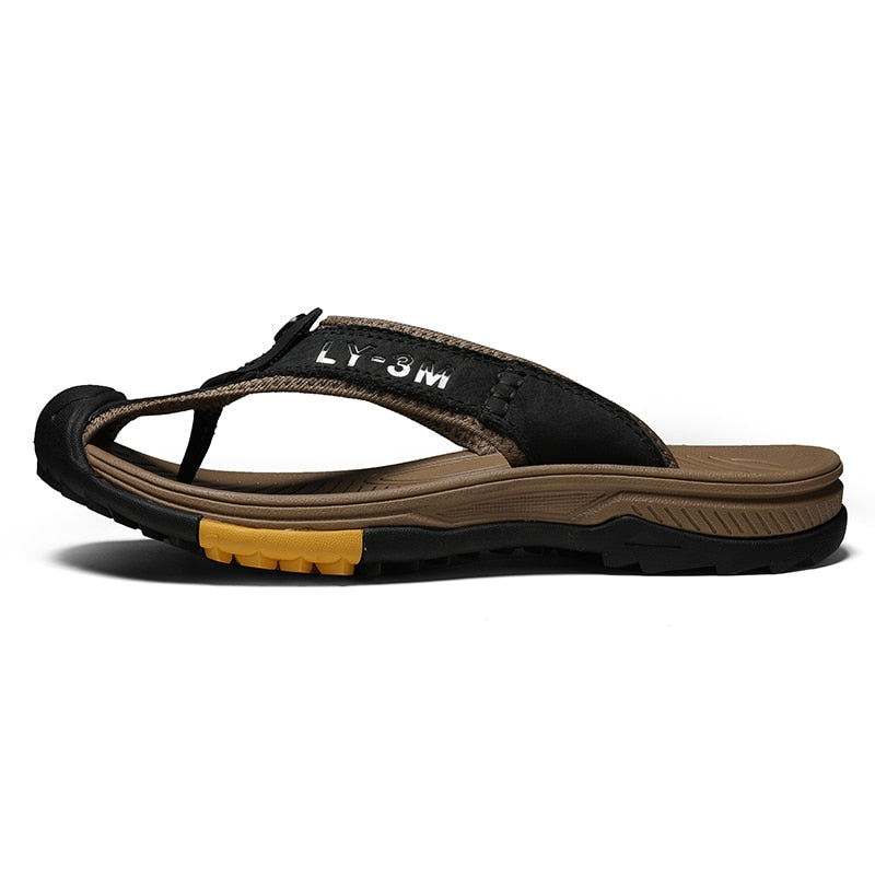 Sammy Jackson™ Leo Leather Sandals | Men’s sandals made from genuine cow leather