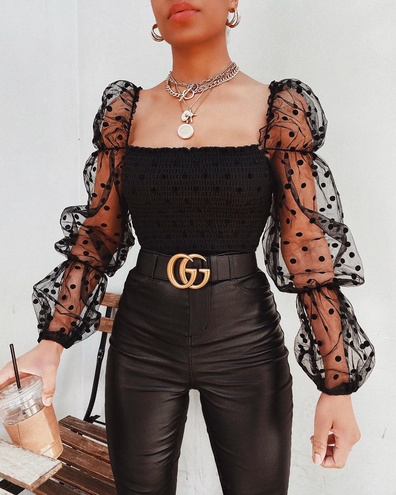 Sammy Jackson™ Tiffany Top met Mesh | Een unieke & stijlvolle damestop