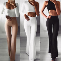 Sammy Jackson™ Fleur spodnie dzwony | Eleganckie damskie spodnie z wysokim stanem